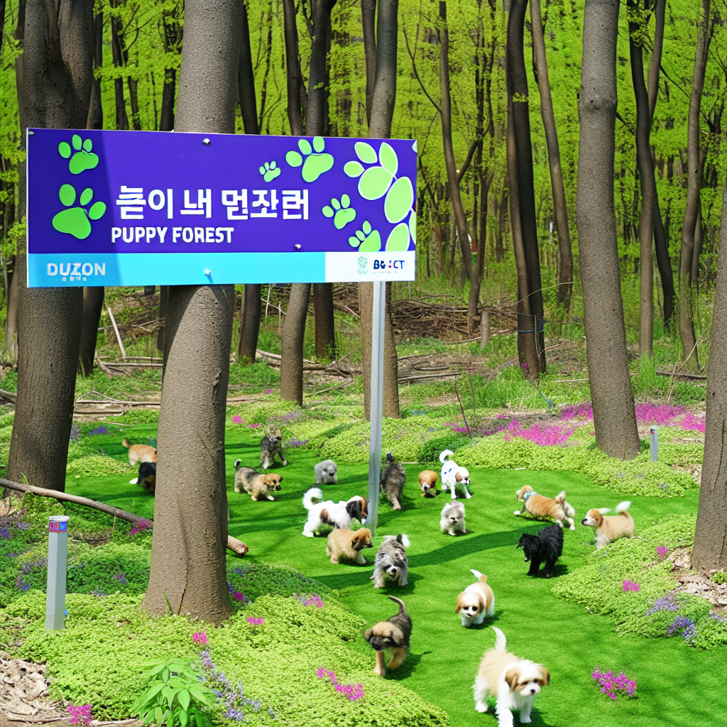 더존비앤씨티, 봄맞이 ‘강아지숲’ 특별 행사 진행