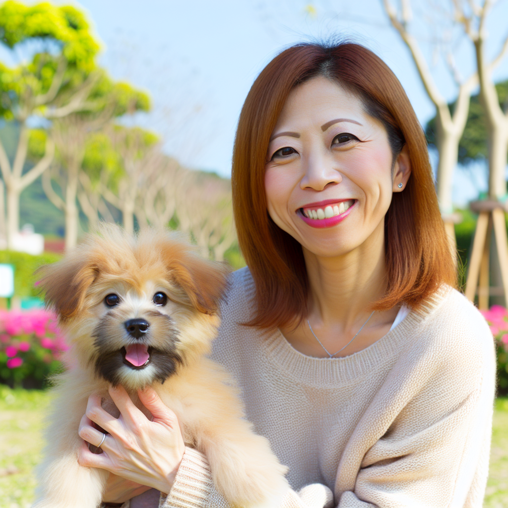 한지민, 강아지와 함께 찍은 귀여운 사진 공개