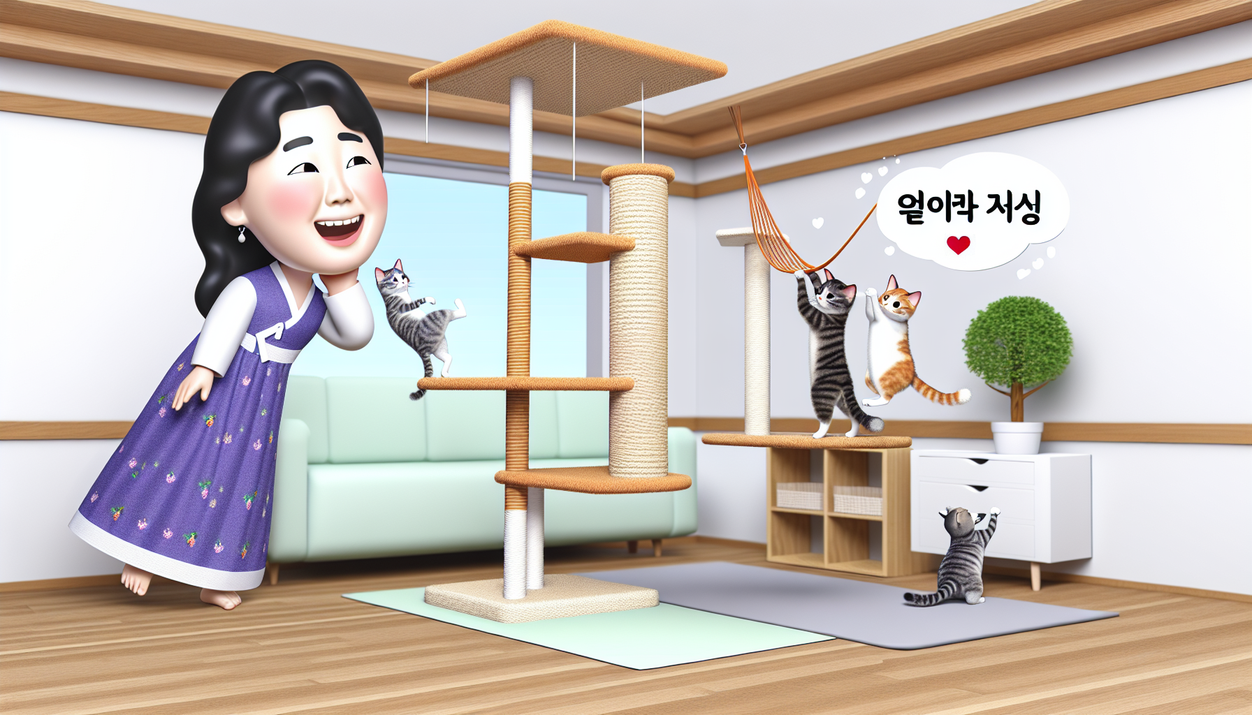 고양이를 위한 스트레스 없는 집 만들기